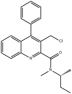 (R)-N-(仲丁基)-3-(氯甲基)-N-甲基-4-苯基喹啉-2-甲酰胺, 2403574-69-4, 结构式